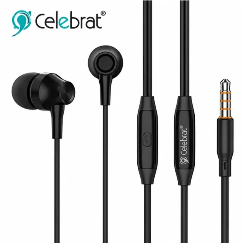 Celebrat G25 Wired Stereo Sound Earphones